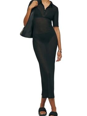 Reformation Shannon Knit Dress Polo Dress - Women